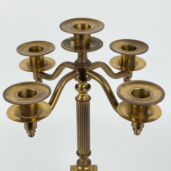 Antique Brass Candlestick holder - Picture 3 of 8